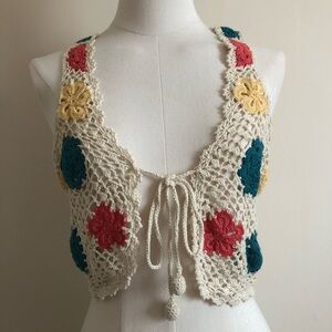 Forever 21 crochet vest